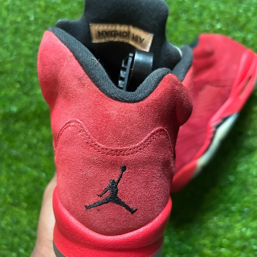 Air Jordan 5 Red Suede Size 7Y • No Box
